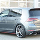 Rieger 00088160 VW Mk7 Golf GTI Rear Diffuser for Original Tailpipe Left & RIght - Glossy Black