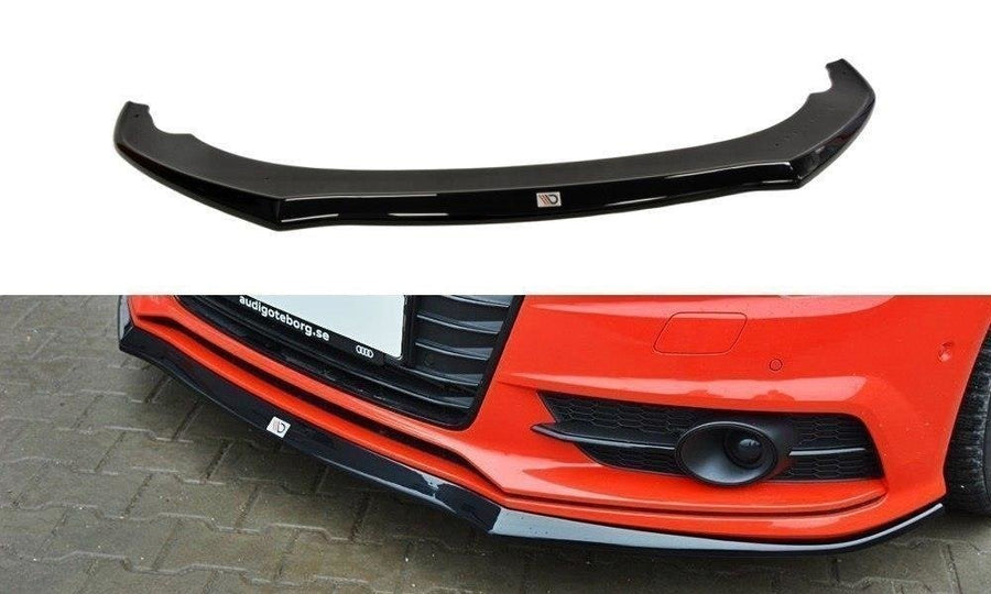Maxton Design AU-A7-1F-SLINE-FD1T Front Splitter Audi S7 / A7 S-Line C7 FL | Duco Car Parts UK Car Parts
