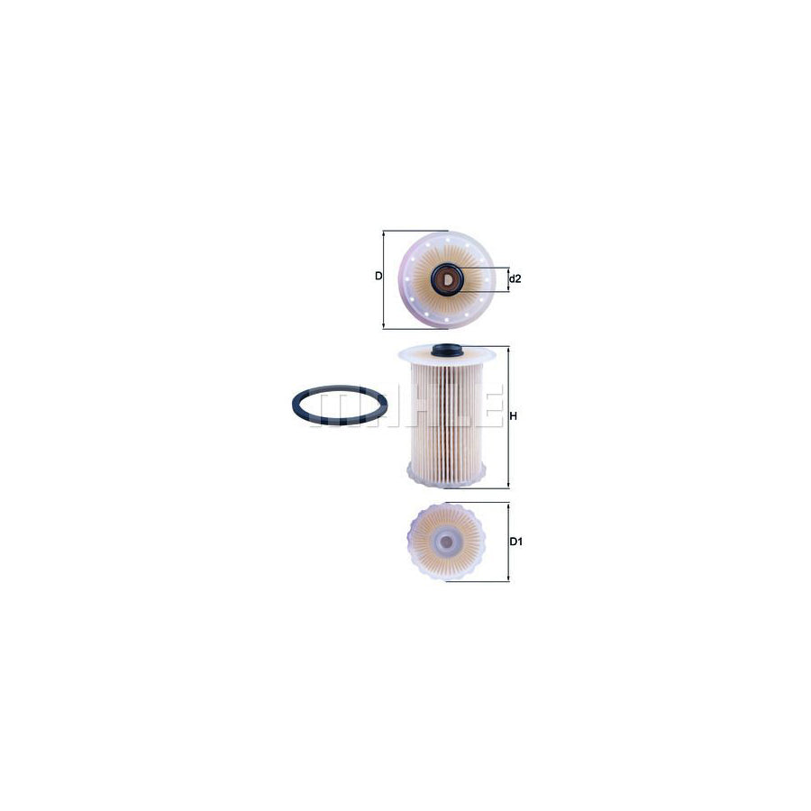 MAHLE ORIGINAL KX 229D Fuel filter Filter Insert