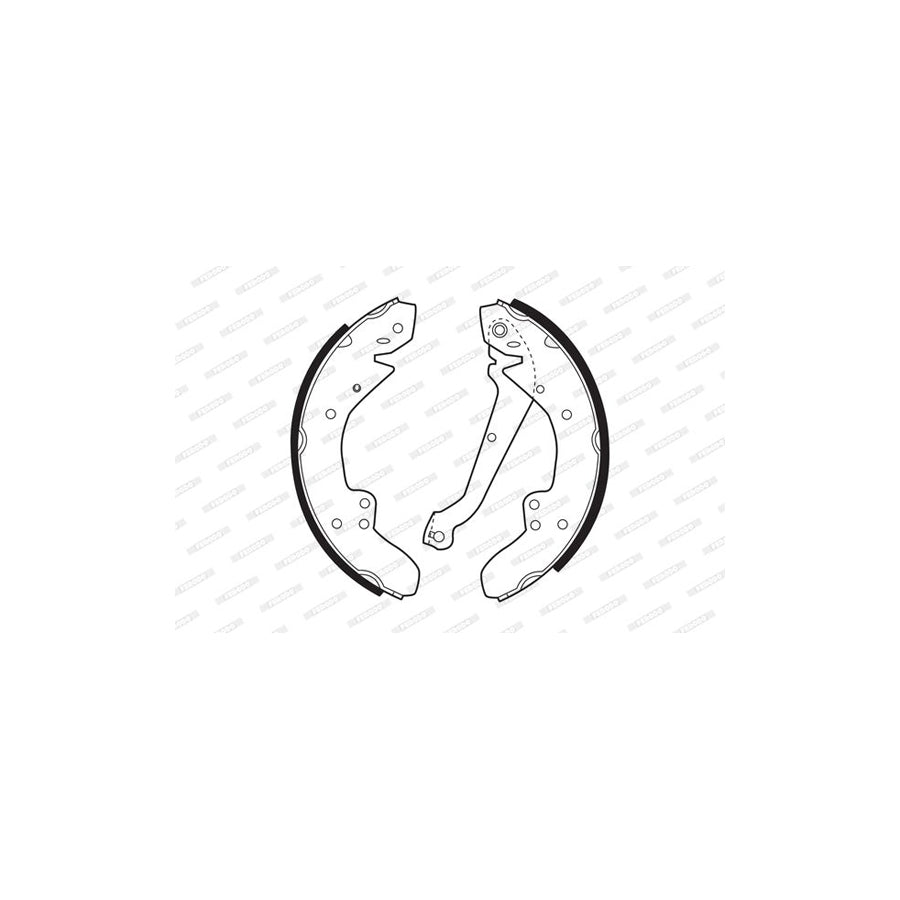FERODO FSB148 Brake Shoe Set for FORD GRANADA PREMIER