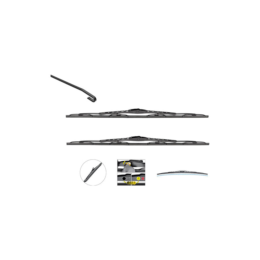 Valeo Silencio Specific Wiper Blade Set Vm208 Front