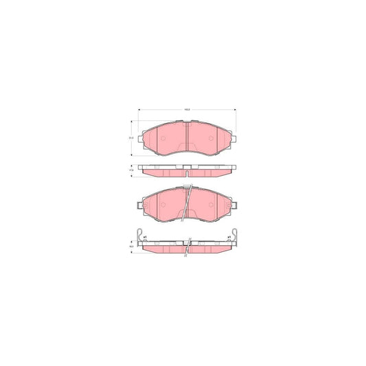 TRW Gdb3345 Brake Pad Set With Acoustic Wear Warning