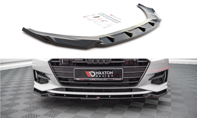 Maxton Design AU-A7-C8-FD2T Front Splitter V.2 Audi A7 C8 | Duco Car Parts UK Car Parts