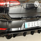 Rieger 00088160 VW Mk7 Golf GTI Rear Diffuser for Original Tailpipe Left & RIght - Glossy Black