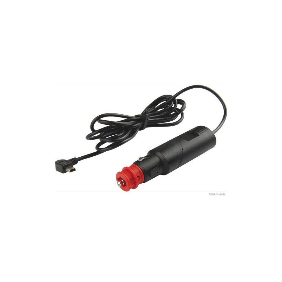 HERTH+BUSS ELPARTS 51306845 Cigarette lighter extension 12, 24V, 1A, mini USB, with angled ball joint, with fuse, with mini USB plug