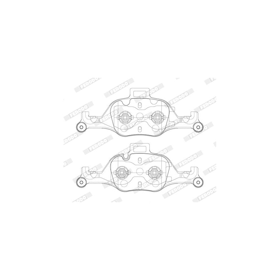 Ferodo Fdb5114 Brake Pad Set Prepared For Wear Indicator With Accessories