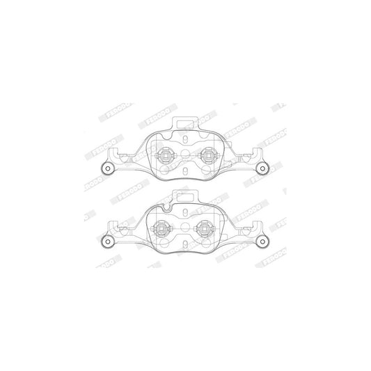 Ferodo Fdb5114 Brake Pad Set Prepared For Wear Indicator With Accessories