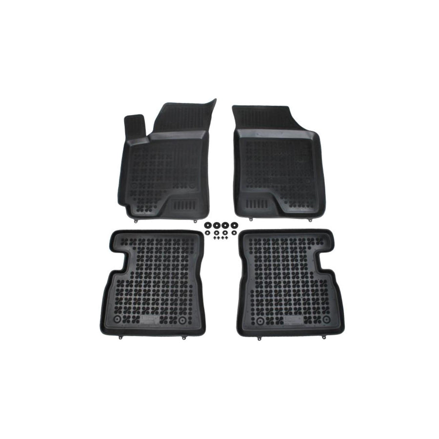 REZAW PLAST 201608 Floor mat set for HYUNDAI Getz (TB) Elastomer, Front and Rear, Black