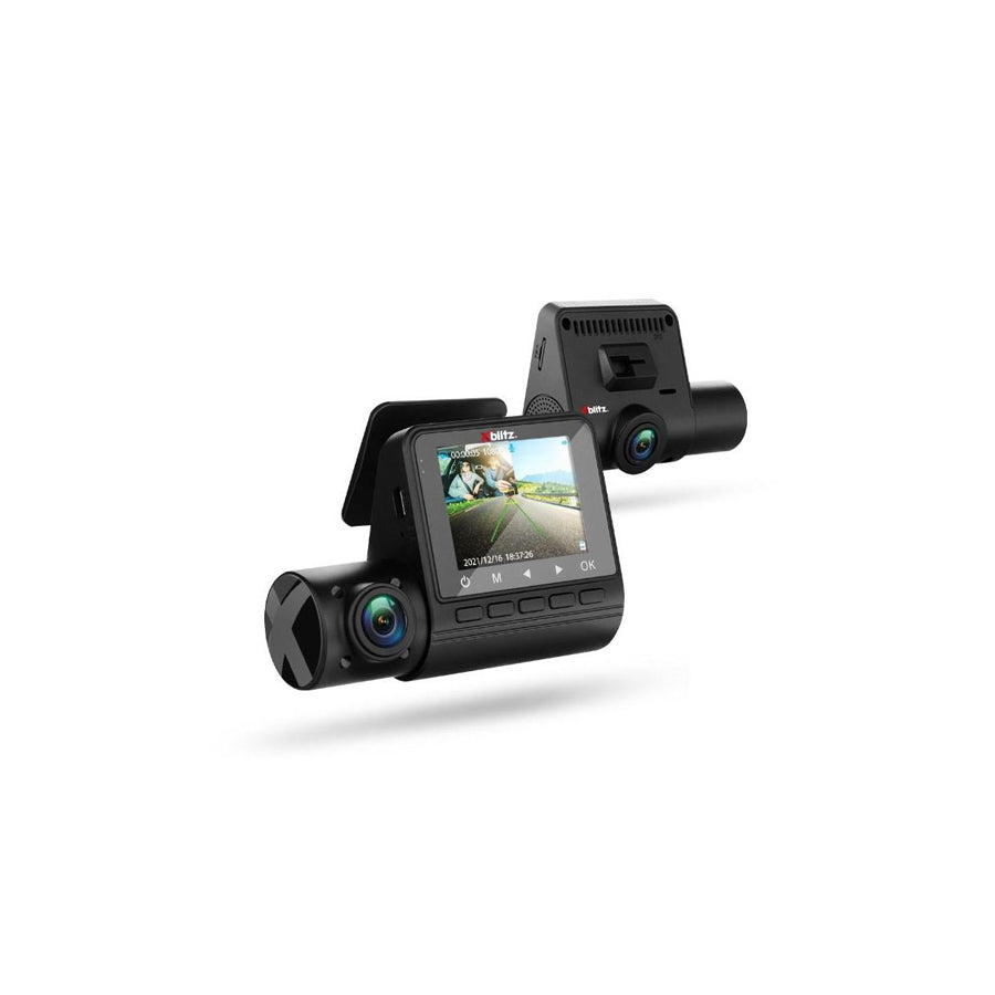 XBLITZ DUAL VIEW Dash cam 2.0 Inch, 2 x 1080p FullHD, Viewing Angle 140?