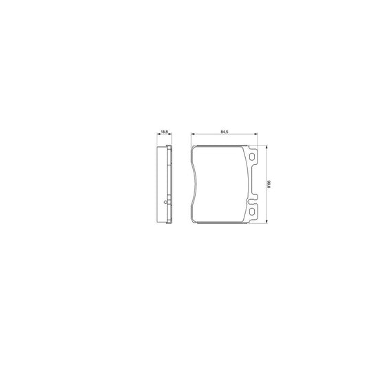 Bosch 0986460976 Brake Pad Set With Anti Squeak Plate BP545