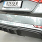 Rieger 00056820 Audi 8V A3 Rear Diffuser for Twin Tailpipe Left -  Matte Black