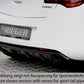 Rieger 00099848 Opel Astra J Rear Diffuser for Original Tailpipe Left - Carbon-Look