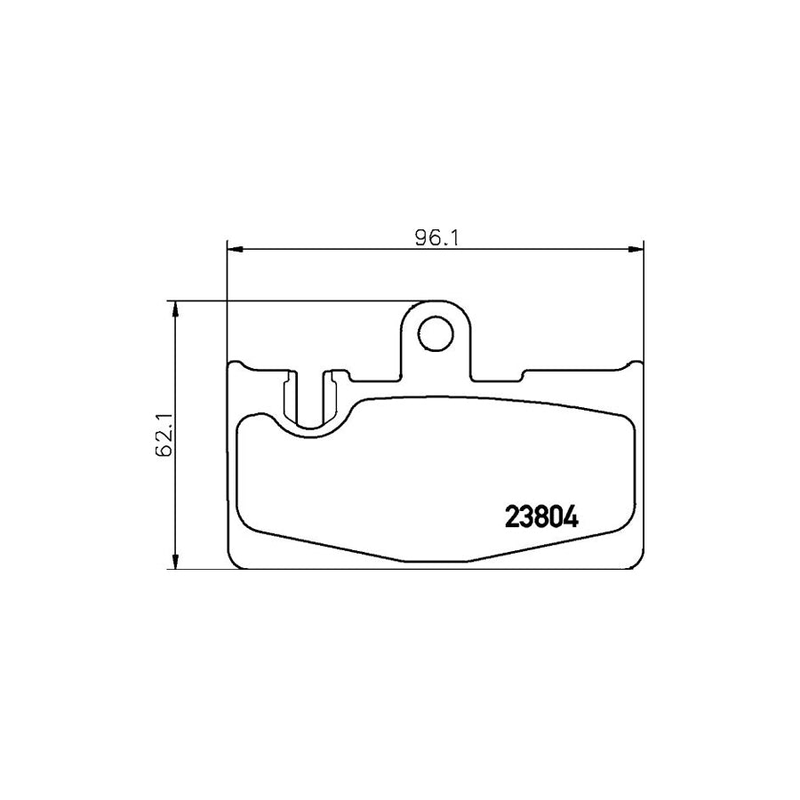Hella 8DB 355 011 661 Brake Pad Set For Lexus Ls Iii Xf30 Prepared For Wear Indicator