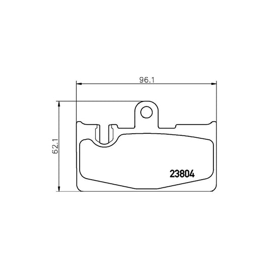 Hella 8DB 355 011 661 Brake Pad Set For Lexus Ls Iii Xf30 Prepared For Wear Indicator