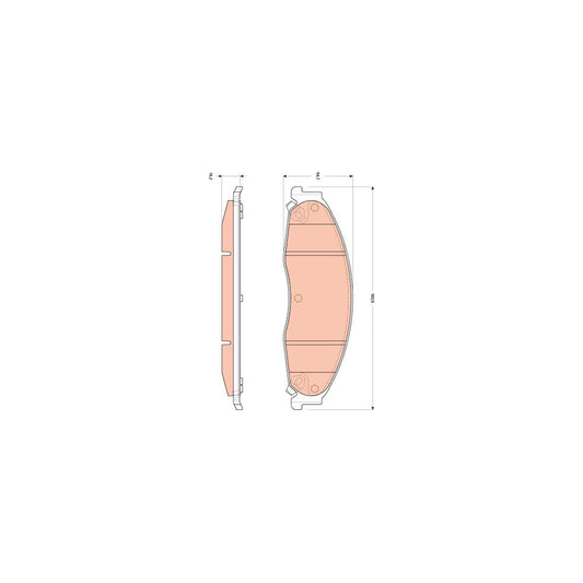 TRW Gdb4601 Brake Pad Set With Acoustic Wear Warning