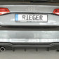 Rieger 00056820 Audi 8V A3 Rear Diffuser for Twin Tailpipe Left -  Matte Black