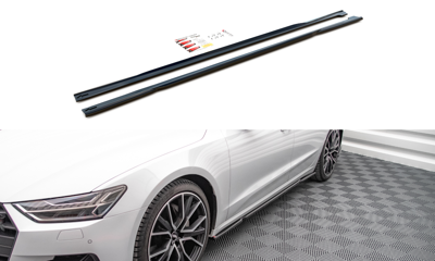 Maxton Design AU-A7-C8-SD1T Side Skirts Diffusers Audi A7 C8 | Duco Car Parts UK Car Parts
