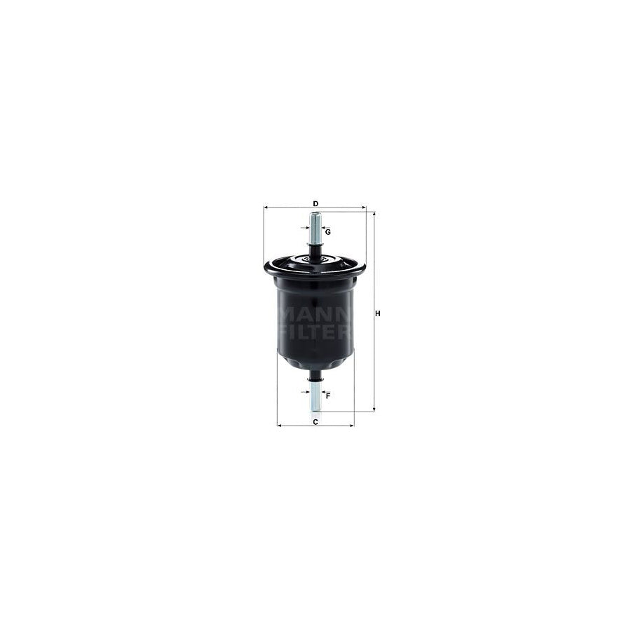 MANN-FILTER WK 6013 Fuel filter In-Line Filter
