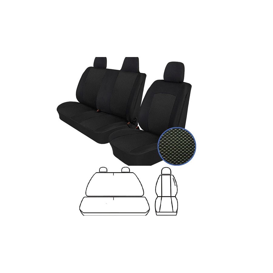 FROGUM S-/07_T06 Car seat cover Black, Front
