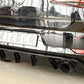 Rieger 00088160 VW Mk7 Golf GTI Rear Diffuser for Original Tailpipe Left & RIght - Glossy Black