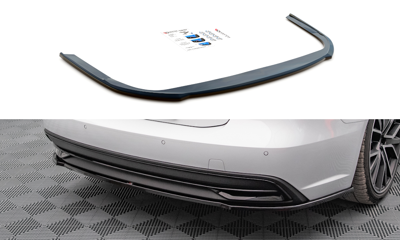 Maxton Design AU-A7-C8-RD1T Central Rear Splitter Audi A7 C8 | Duco Car Parts UK Car Parts