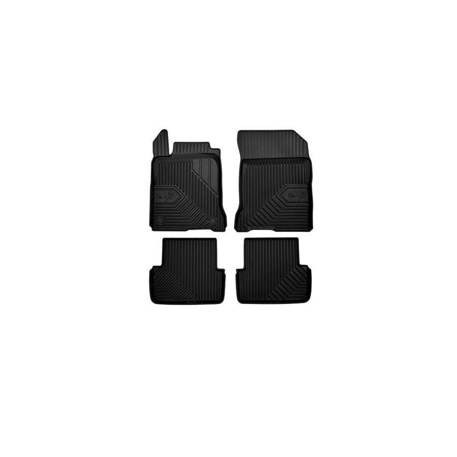 FROGUM Tailored 77408395 Floor mat set for RENAULT LAGUNA Elastomer, Front and Rear, Quantity: 4, Black, (LHD)
