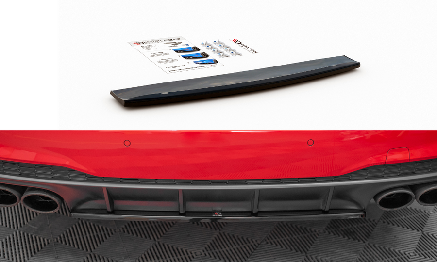 Maxton Design AU-A7-C8-SLINE-RD1T Central Rear Splitter Audi S7 C8 | Duco Car Parts UK Car Parts