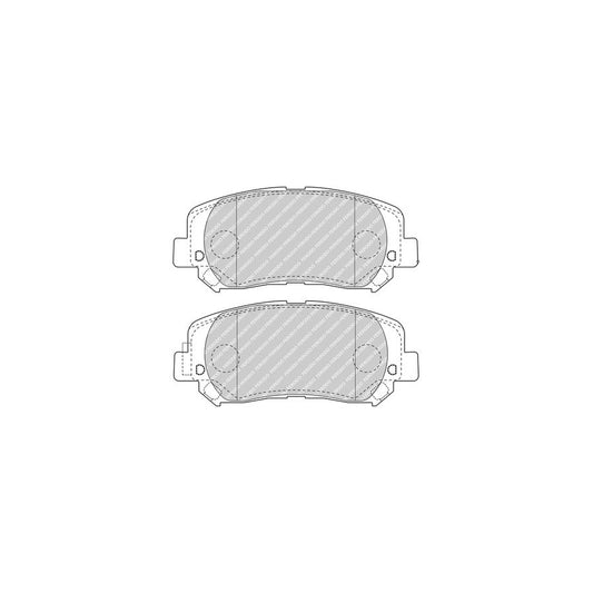 Ferodo Fdb4999 Brake Pad Set For Jeep Cherokee V Kl With Acoustic Wear Warning With Accessories