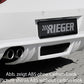 Rieger 00099856 BMW Z4 E85 Rear Diffuser for Original Twin Tailpipe Left - Carbon-Look