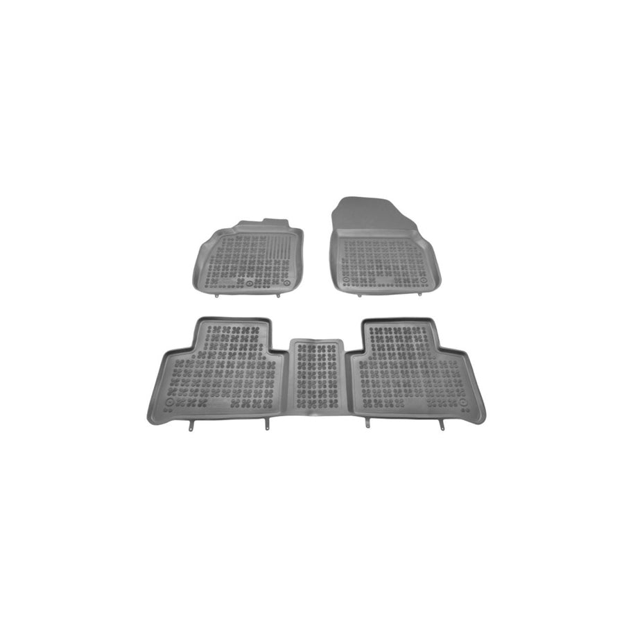 REZAW PLAST Tailored 201904 Floor mat set Elastomer, Front and Rear, Quantity: 3, Black