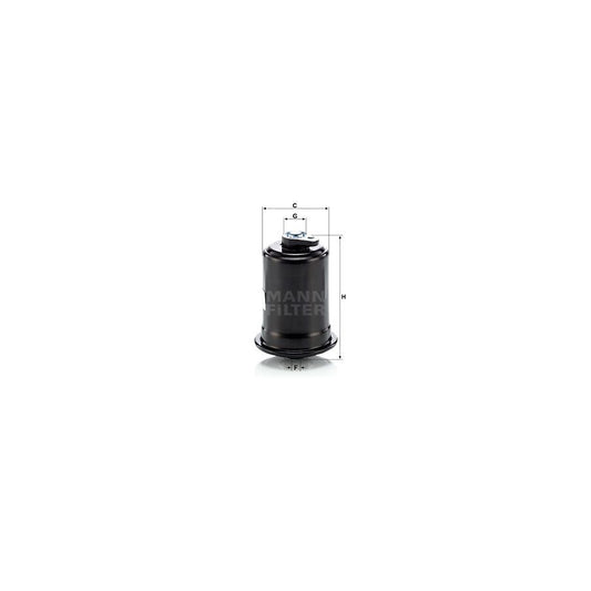 MANN-FILTER WK 614/10 Fuel filter In-Line Filter