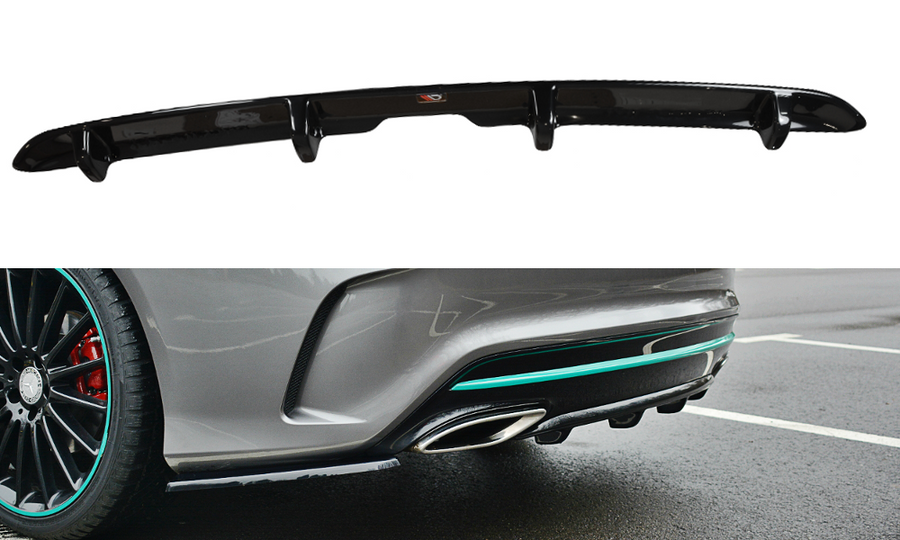 Maxton Design ME-CLA-117F-AMGLINE-RS1T Rear Valance Mercedes Benz CLA-Class C117 AMG-Line (Facelift) | Duco Car Parts UK Car Parts