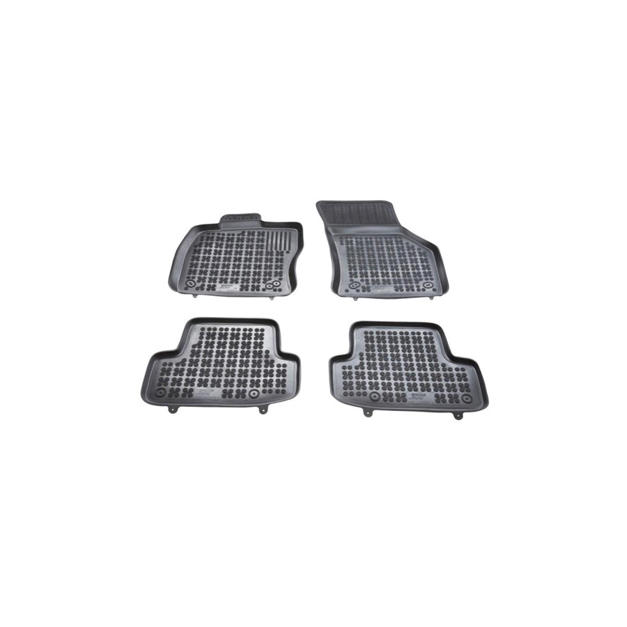 REZAW PLAST 200320 Floor mat set for AUDI Q2 (GAB) Elastomer, Front and Rear, Black