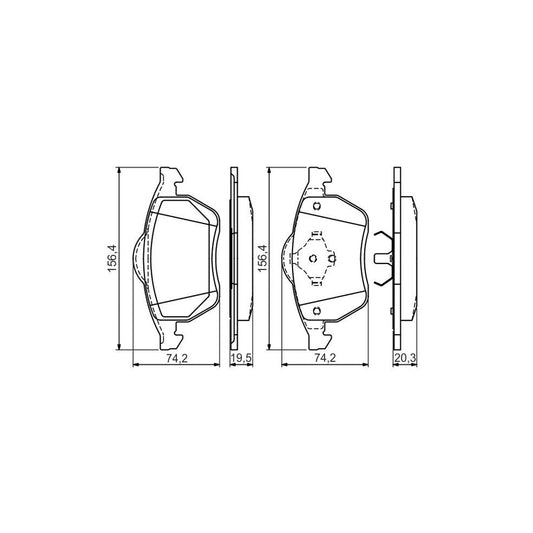 Bosch 0986494390 Brake Pad Set For Ford Galaxy Mk1 Wgr Mpv With Anti Squeak Plate With Mounting Manual BP1298