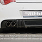 Rieger 00099856 BMW Z4 E85 Rear Diffuser for Original Twin Tailpipe Left - Carbon-Look