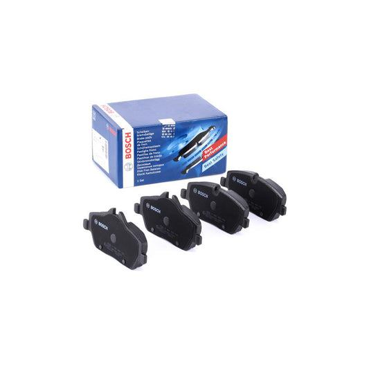 Bosch 0986494120 Brake Pad Set With Anti Squeak Plate With Mounting Manual BP1030