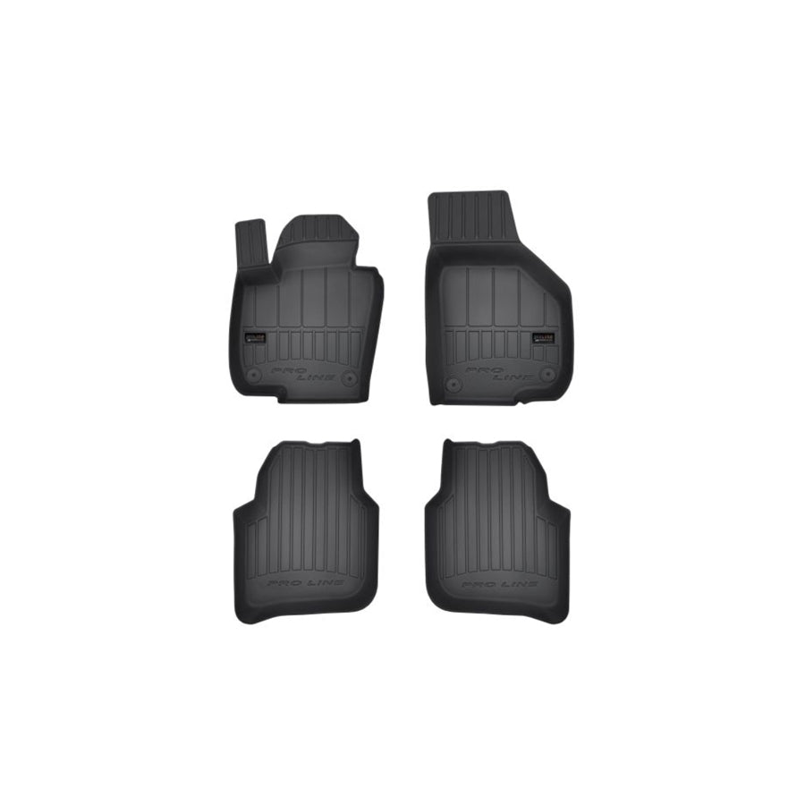 FROGUM Tailored 3D407428 Floor mat set for SKODA Superb II Hatchback (3T4) Elastomer, Front and Rear, Quantity: 4, Black, (LHD)