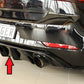 Rieger 00088160 VW Mk7 Golf GTI Rear Diffuser for Original Tailpipe Left & RIght - Glossy Black