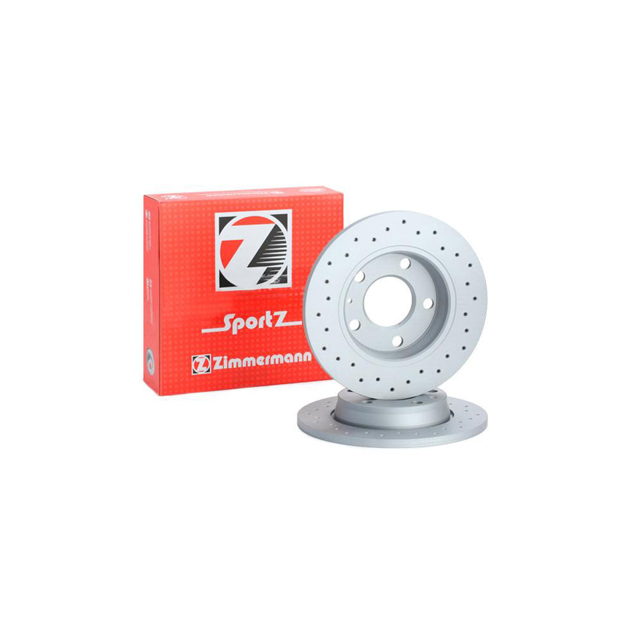 ZIMmERMANN SPORT COAT Z 100 1244 52 Brake Disc Perforated Solid Coated