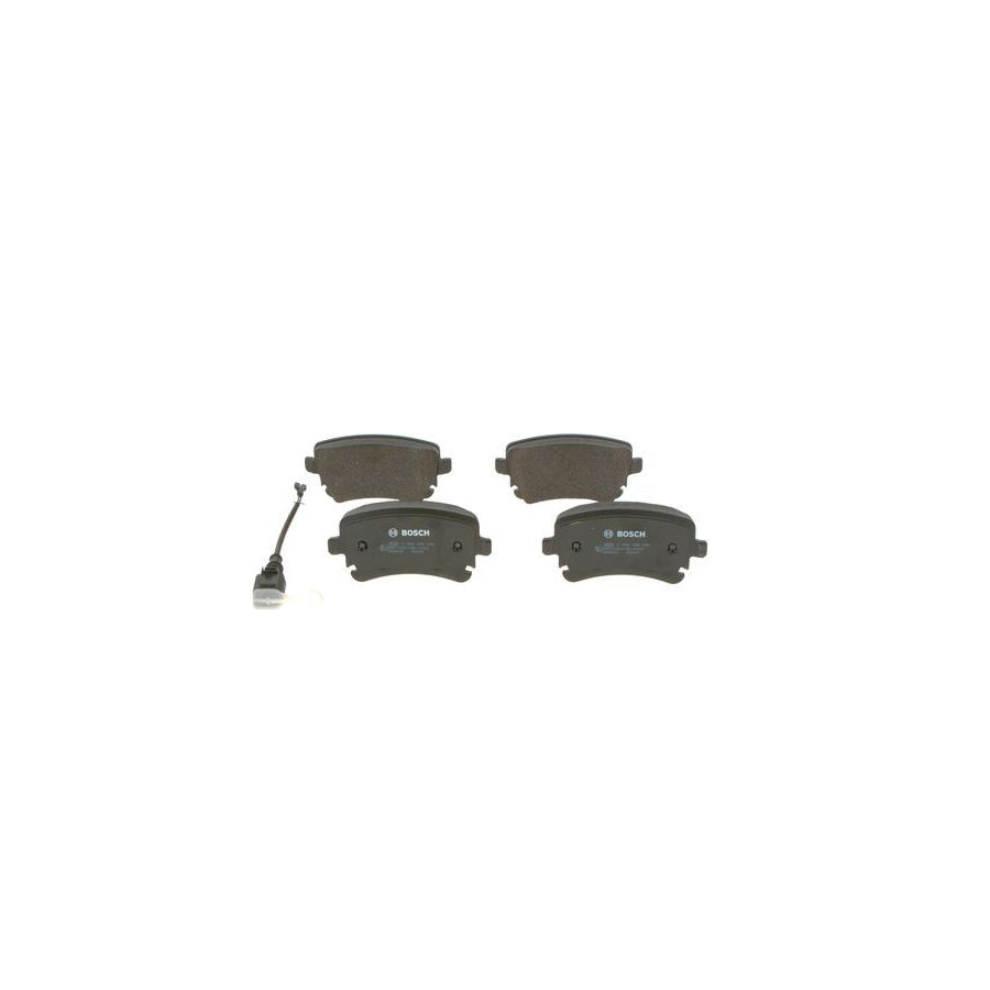 Bosch 0986495094 Brake Pad Set Incl Wear Warning Contact With Anti Squeak Plate With Mounting Manual BP1520
