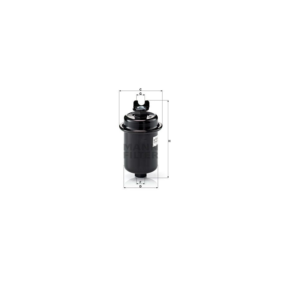 MANN-FILTER WK 612/4 Fuel filter In-Line Filter