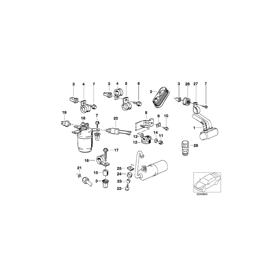 Genuine BMW 64531372613 E67 E61 E63 Hose Clamp (Inc. M3) | Duco Car Parts UK Car Parts