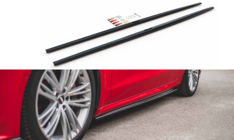 Maxton Design AU-A7-C8-SLINE-SD1T Side Skirts Diffusers Audi A7 S-Line C8 / S7 C8 | Duco Car Parts UK Car Parts