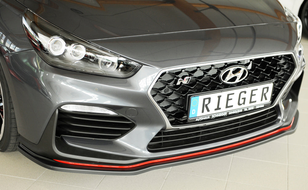 Rieger 00076000 Hyundai Front Splitter (i30 N-Performance & i30 N) -  Matte Black