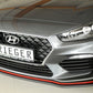 Rieger 00076000 Hyundai Front Splitter (i30 N-Performance & i30 N) -  Matte Black
