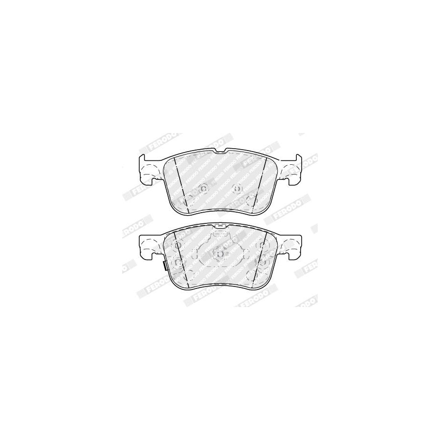 Ferodo Fdb4849 Brake Pad Set With Acoustic Wear Warning With Piston Clip Without Accessories