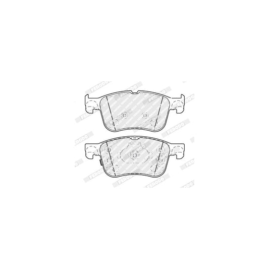 Ferodo Fdb4849 Brake Pad Set With Acoustic Wear Warning With Piston Clip Without Accessories