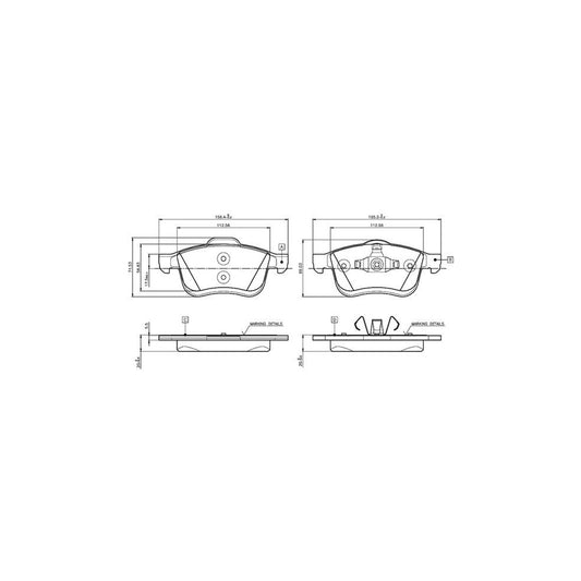 Bosch 0986Tb3133 Brake Pad Set 
