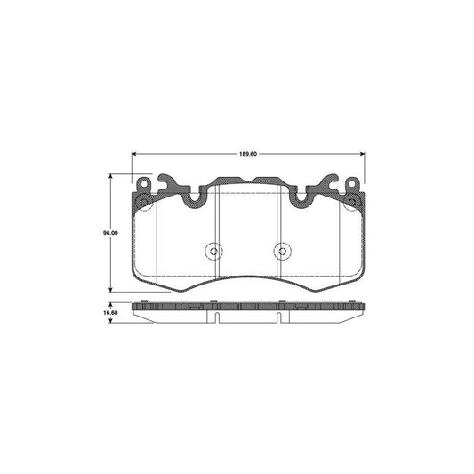 Bosch 0986Tb3110 Brake Pad Set For Land Rover Range Rover Excl Wear Warning Contact