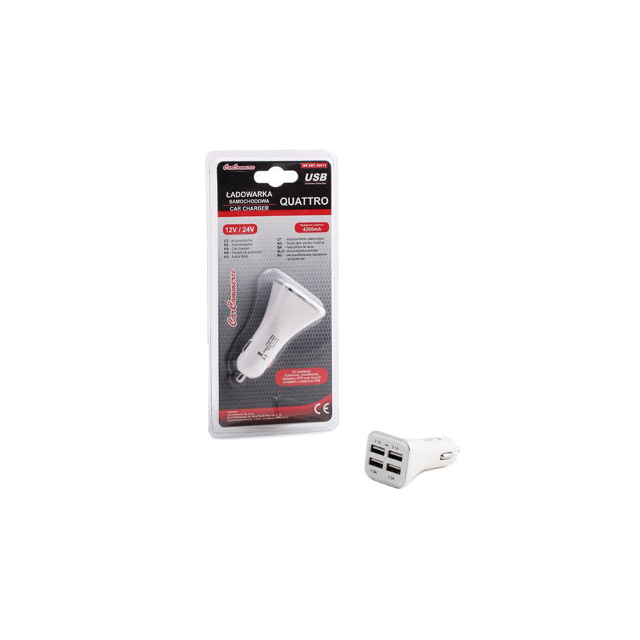 CARCOMMERCE 42613 In-car charger Number of inlets/outlets: 4 USB, White